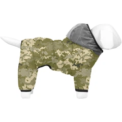 Комбінезон для собак WAUDOG Clothes, малюнок "Мілітарі", розмір S35 (420-4026)