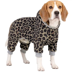 Комбінезон для собак WAUDOG Clothes, малюнок "Леопард", софтшел, XS22 (301-4066)