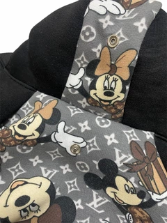 Без бренду Спортивний костюм комбінезон для собак Міккі Маус Louis Vuitton трикотаж на флісі колір чорний розмір ML (KS 09 ML)