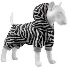 Комбінезон для собак WAUDOG Clothes, малюнок "Зебра", софтшел, M45 (309-0055)