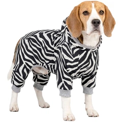 Комбінезон для собак WAUDOG Clothes, малюнок "Зебра", софтшел, M45 (309-0055)