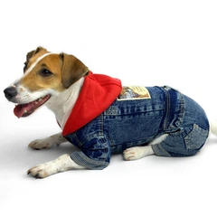 DogBaby Комбінезон для собак джинсовий Dog Baby Ranch S Blue