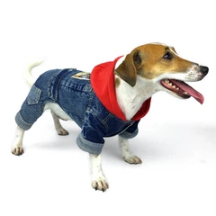 DogBaby Комбінезон для собак джинсовий Dog Baby Ranch S Blue