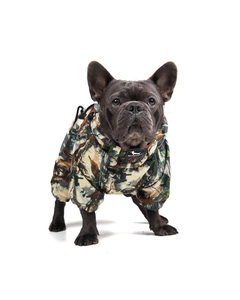 Одяг для собак дощовик з флісовою підкладкою “DEMI”. SKU 004372. Розмір S. Your Stylish Hunter. Комбінезон з флісом для французького бульдога, мопса, амбуллі покет та інших порід собак.