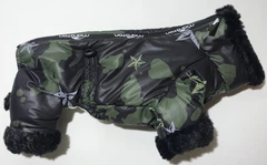 Dogs Bomba Комбінезон блискавка 28 см (об'єм до 38см) зимовий мілітарі розм 3 для собак