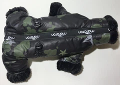 Dogs Bomba Комбінезон блискавка 28 см (об'єм до 38см) зимовий мілітарі розм 3 для собак