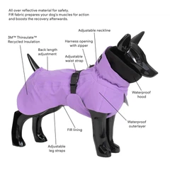 Paika Тепла попона для собак Winter Jacket Lilac Paikka 25