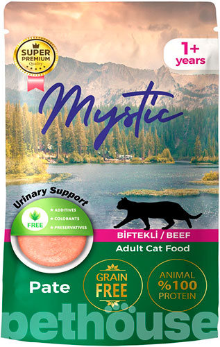 Mystic Паштет з курка м'ясо та м'ясні субпродукти яловичина для дорослих котів