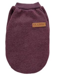 Кофта для собак та котів EcoToys Burgundy XS ряба бордова A: 20 см B: 33 см C: 16 см X-7123