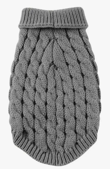 Светр для собак та котів EcoToys Grey M сірий A: 25 см B: 36 см C: 27 см 6943