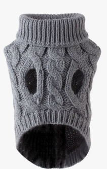 Светр для собак та котів EcoToys Grey M сірий A: 25 см B: 36 см C: 27 см 6943