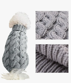Светр для собак та котів EcoToys Grey M сірий A: 25 см B: 36 см C: 27 см 6943