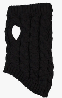 Светр для собак та котів EcoToys Black M чорний A: 25 см B: 36 см C: 27 см 6977