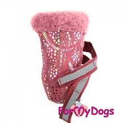 For My Dogs Зимові чоботи цільнокроєні для собак FMD штучна рожева замша 2 FMD Shoes 000355460
