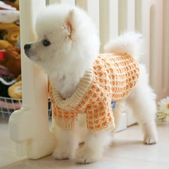 Без бренда Светр для собак PetCircle широка безжова в'язка, помаранчевий L Petcircle Summer 000354949