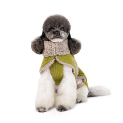 Попона для собак Pet Fashion Gigi на осінь текстильний розмір XS фісташковий бежевий