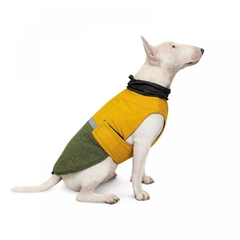 Попона для собак Pet Fashion Roy хакі гірчиця на зиму розмір XL