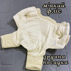 Без бренда Зимовий теплий комбінезон для собак малих порід, стьобаний ромбами, на кнопках, з флісовою підкладкою, M