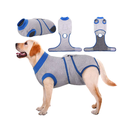 Попона для відновлення собак Wan Talk Recovery Suit, Blue/Grey, XL