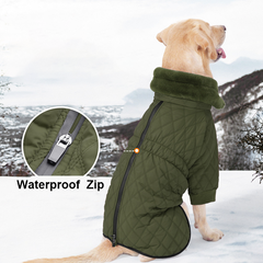 Теплий зимовий одяг для собак Wan Talk Winter Warm High Collar Dog Bordo Clothes з високим коміром, L