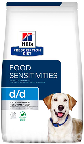 Hill's (Хіллс) Prescription Diet d/d Food Sensitivities - Корм-дієта з качкою і рисом для собак з чутливим травленням