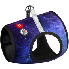М'яка шлея для собак WAUDOG Clothes з QR паспортом, з малюнком "NASA21", розмір XS2 (2902-0148)