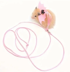 Xtep Шлея з повідцем для гризунів "BATMANI" Pink