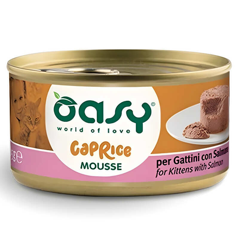 Oasy Паштет з м'ясо та м'ясні субпродукти риба лосось для кошенят
