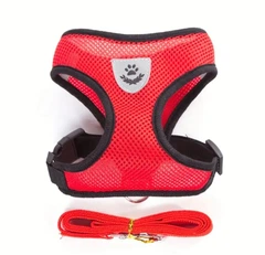 Xtep Шлея з повідцем для собак та кішок "DJON" Red Size M