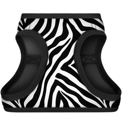 Шлея для собак м'яка WAUDOG Clothes з QR паспортом, "Зебра", розмір S2 (228-0055)