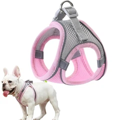 Без бренду Шлея-жилет світловідбиваюча для кішок та собак Harness Vest S Pink