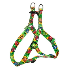 Hi Dog Шлея ТМ HiDOG "Crazy green fruits", розмір XS (обхват грудної клітини 26-40см, ширина-10мм)