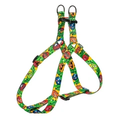 Hi Dog Шлея ТМ HiDOG "Crazy green fruits", розмір XS (обхват грудної клітини 26-40см, ширина-10мм)