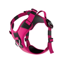 Шлея з переднім кільцем для собак що тягнуть повідець BullyBillows Hurricane Harness No Pull XS: ОШ 29-36 см, ОГ 40-58 см Малиновий
