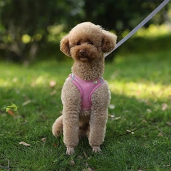 Без бренду Шлея-жилет світловідбиваюча для кішок та собак Harness Vest M Pink