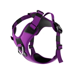 Шлея з переднім кільцем для собак що тягнуть повідець BullyBillows Hurricane Harness No Pull S: ОШ 36-48 см, ОГ 45-64 см Фіолетовий