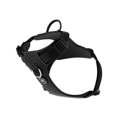 Шлея для собак з нагрудним кільцем та ручкою BullyBillows Lightweight Air Mesh Harness S: ОШ 31-46 см, ОГ 43-56 см Чорний