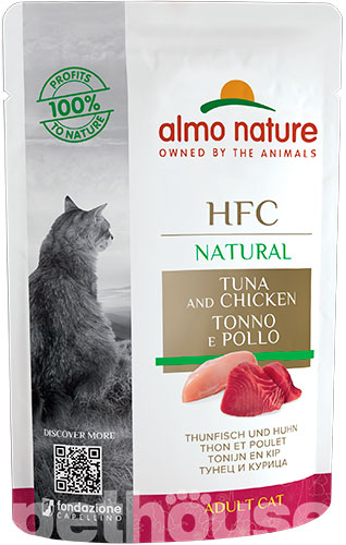 Almo Nature Корм з курка рис тунець для котів