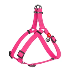 Collar Шлея для собак водостійкий WAUDOG, з QR-паспортом, XS, Ш 15 мм, Д 30-39 см рожевий
