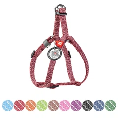 Collar Шлея для котів та дрібних порід собак з відновленої бавовни WAUDOG Re-cotton з QR паспортом, світловідбиваюча, пластиковий