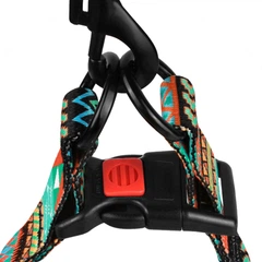 Barksi Шлея для собак BronzeDog Tribal L нейлон ацтеки різнобарвна 58-71 см 72/1335
