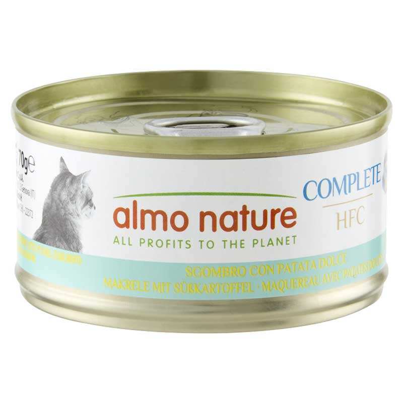 Almo Nature Корм з рослинного походження (овочі, бобові та фрукти) скумбрія для дорослих котів