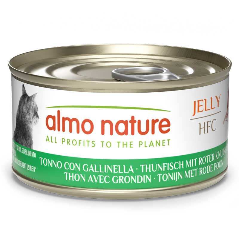 Almo Nature Вологий корм (шматочки в желе) з рис тунець морепродукти для дорослих котів