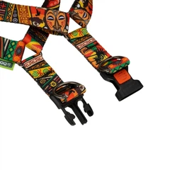 Hi Dog Шлея ТМ HiDOG "Africa", розмір L (обхват грудної клітини 50-81см, ширина-25мм)