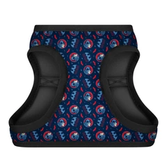 Шлея для собак м'яка Waudog Clothes Бетмен з QR паспортом XS1 24-27 см х 18-20 см Червоно-блакитний (1001-4003 Col)