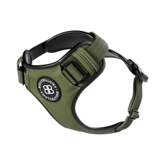 Анатомічна шлея для собак BullyBillows Premium Comfort Harness L: ОШ 39-66 см, ОГ 79-96 см Зелений