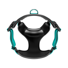 Анатомічна шлея для собак BullyBillows Premium Comfort Harness L: ОШ 39-66 см, ОГ 79-96 см Бірюзовий