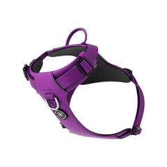 Шлея для собак з нагрудним кільцем та ручкою BullyBillows Lightweight Air Mesh Harness S: ОШ 31-46 см, ОГ 43-56 см Фіолетовий