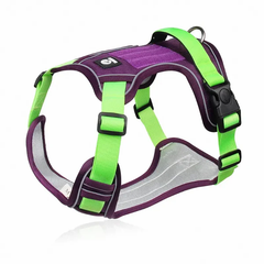 Derby Нейлонова двостороння тактична шлейка для собак Tactical Dog Harness, S Фіолетовий