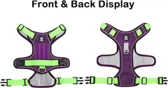 Derby Нейлонова двостороння тактична шлейка для собак Tactical Dog Harness, S Фіолетовий